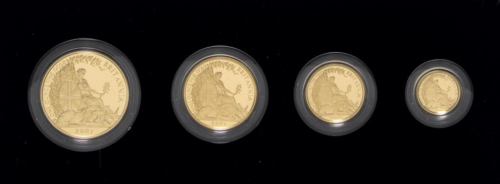 Appraisal: ELIZABETH II GOLD PROOF BRITANNIA COLLECTION cased g