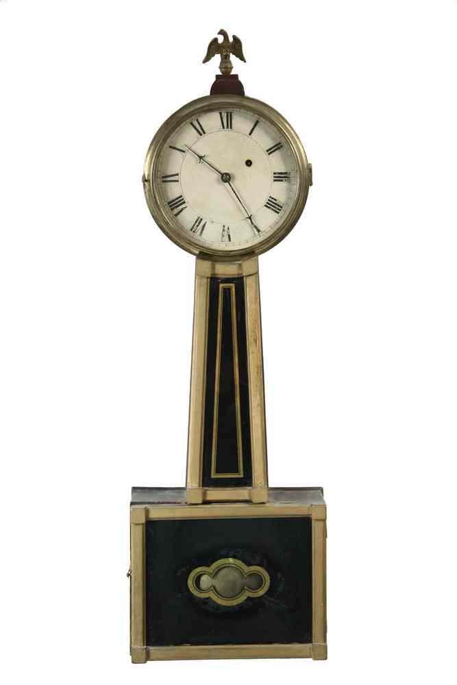 Appraisal: BANJO CLOCK - Period Sheraton Banjo Clock with mahogany case