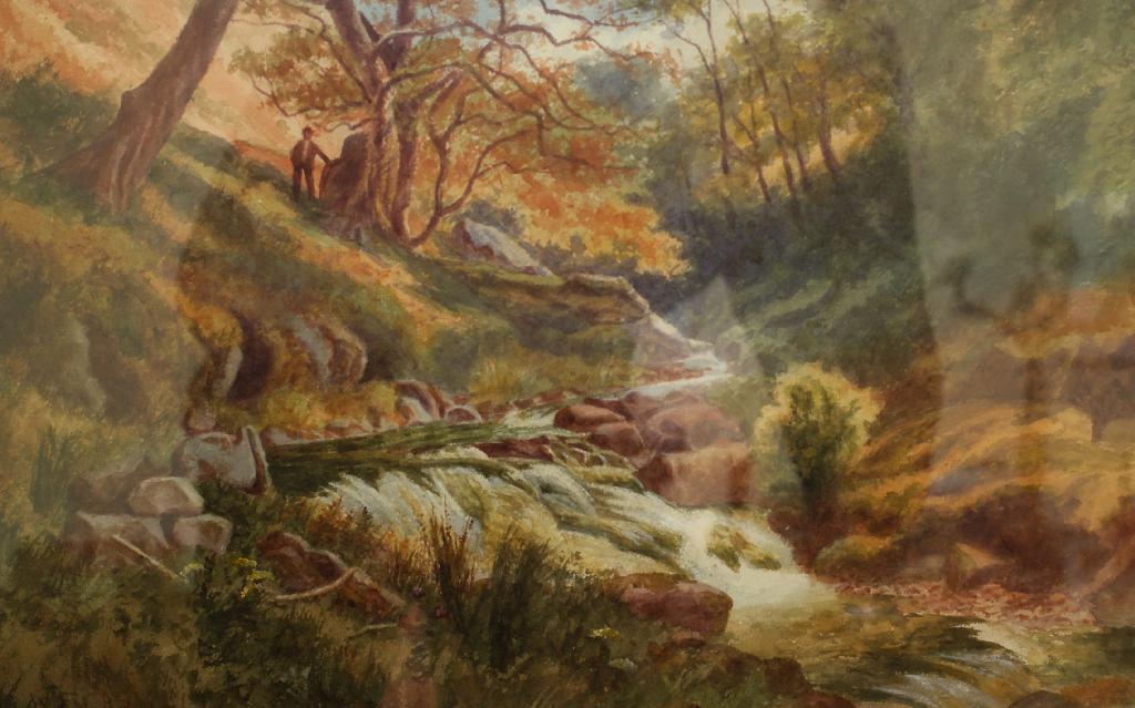 Appraisal: W F CASWELL fl - THE RIVULET IN AUTUMN NEAR