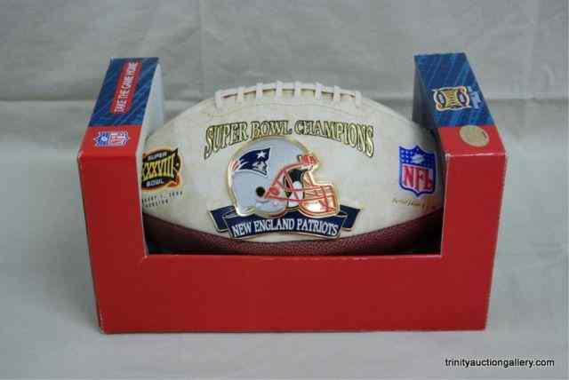 Appraisal: Super Bowl XXXVIII Champions LTD ED FootballAuthorized and Trademarked by