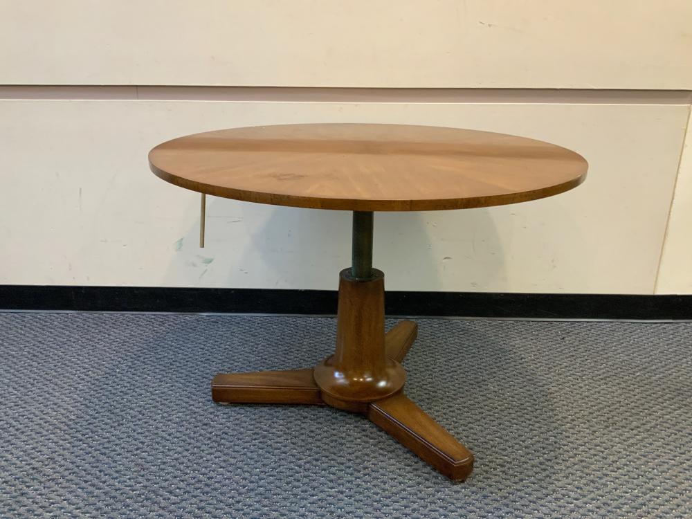 Appraisal: Mid-Century Modern Style Fruitwood Adjustable Coffee Dining Table x in