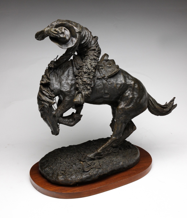 Appraisal: American third quarter th century Cast bronze on wood base