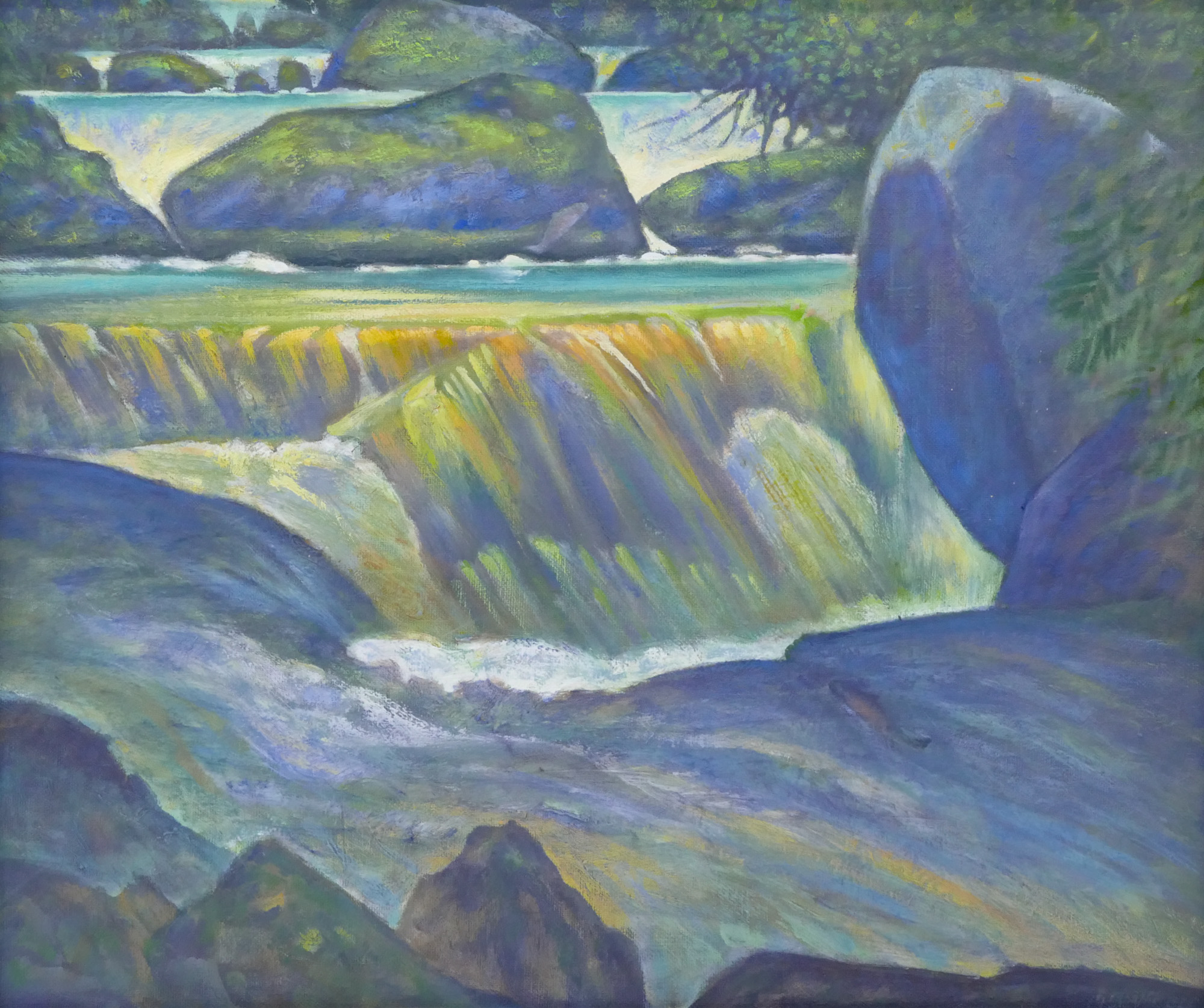 Appraisal: Paul Havas - Washington ''Falls on the Taylor River'' Oil