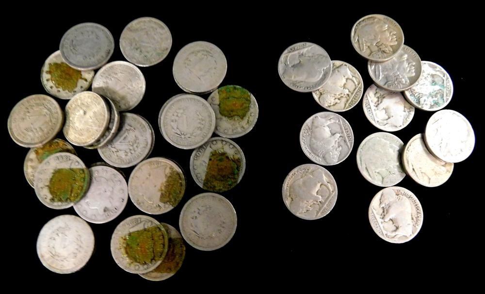 Appraisal: COINS Partial set of Liberty nickels from to Most have