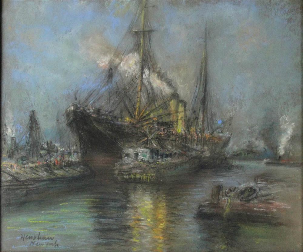 Appraisal: GLENN COOPER HENSHAW AMERICAN - NEW YORK HARBOR Pastel x