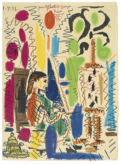 Appraisal: PABLO PICASSO L'Atelier de Cannes Color lithograph on Arches x