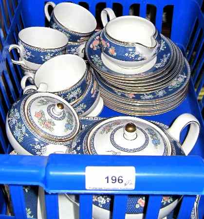 Appraisal: Wedgwood Blue Siam Teaset