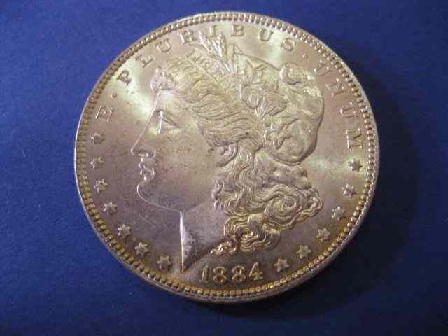 Appraisal: U S Morgan Silver Dollar uncirculated original toning