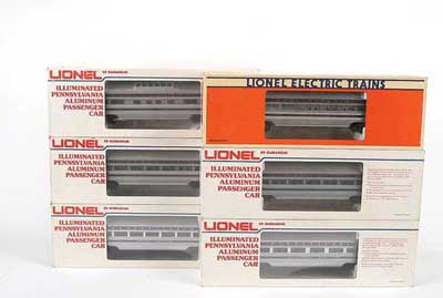 Appraisal: Lionel O Gauge Aluminium Cars consisting of John Hancock Dining