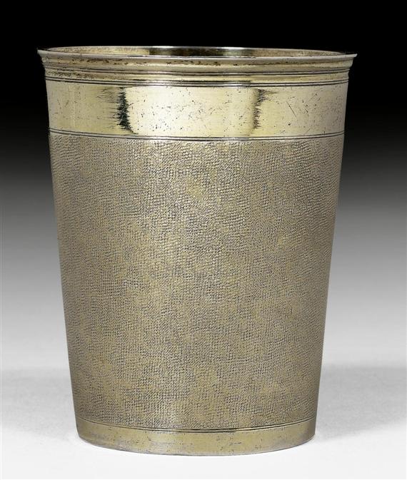 Appraisal: VERMEIL BEAKER Zurich early th century Maker's mark Hans Caspar