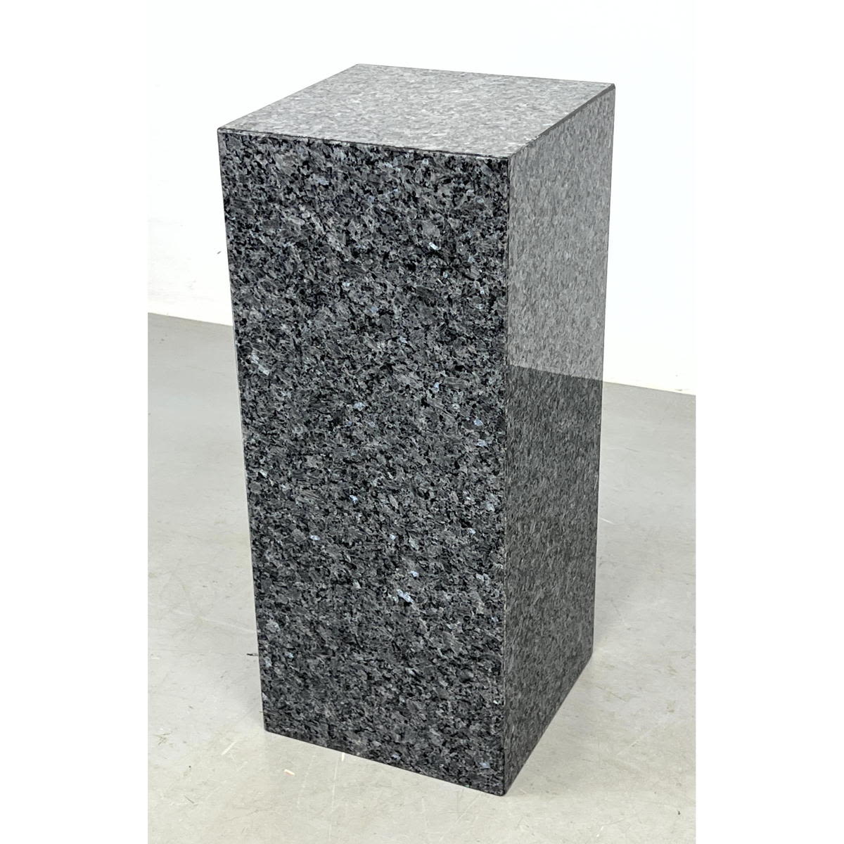 Appraisal: Tall Natural Gray Granite Column Display Pedestal Sculpture pedestal Dimensions