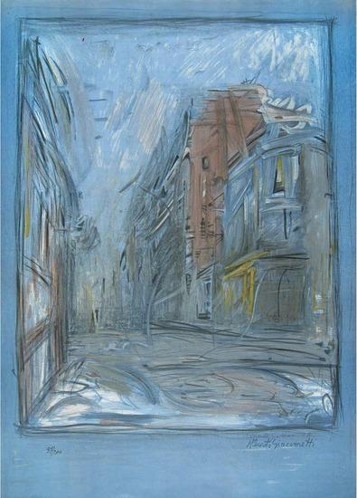 Appraisal: Alberto Giacometti - rue d'alesia l lithograph printed in colors