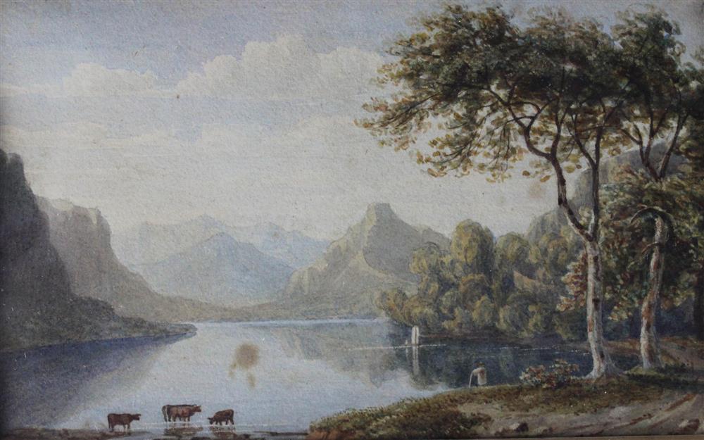 Appraisal: WILLIAM PARROT BRITISH - ULLSWATER Watercolor x in sight x