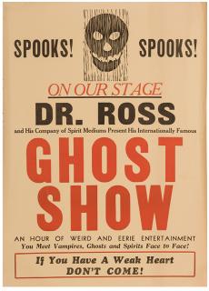 Appraisal: Ross Faucett Dr Ross Ghost Show Kansas City ca Two-color