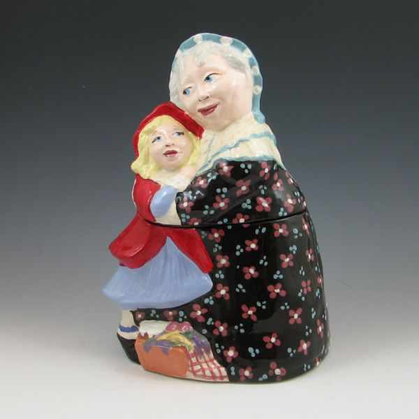 Appraisal: Rick Wisecarver Little Red Riding Hood cookie jar Signed Rick