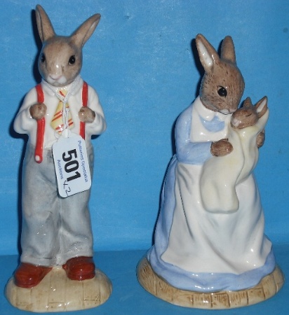 Appraisal: Royal Doulton Bunnykins Large Figures Mother and Baby DB and