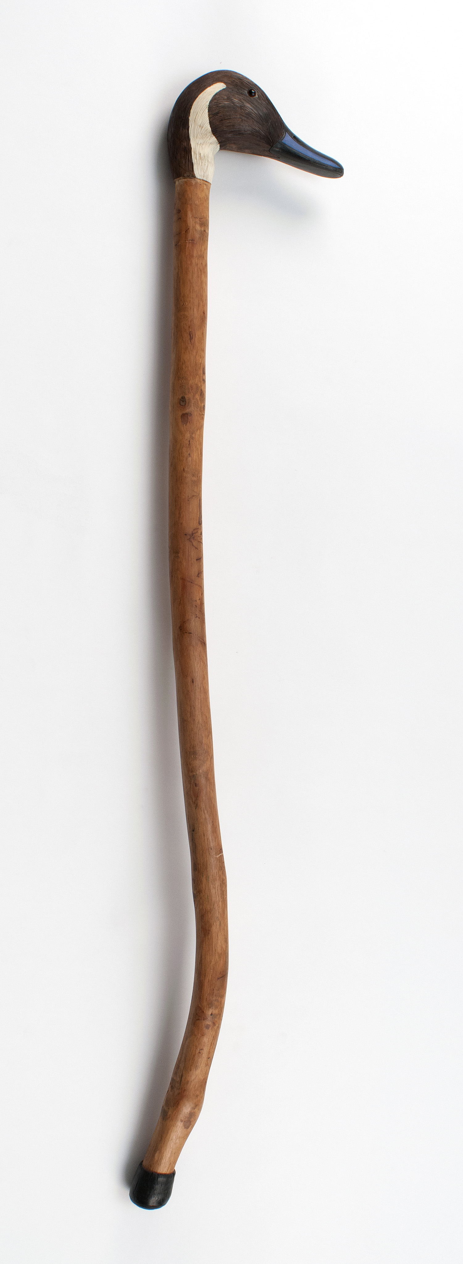 Appraisal: CARVED WOOD WALKING STICK th CenturyHandle in the form of