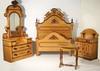 Appraisal: BEDROOM SET - Circa ash and walnut trimmed five piece