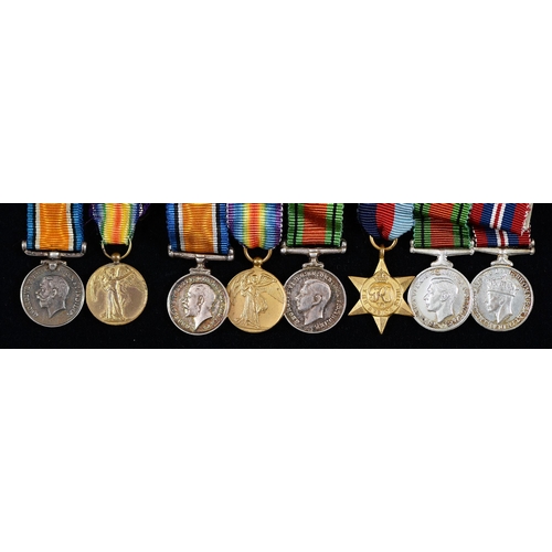 Appraisal: Miniature medals WWI and WWII eight