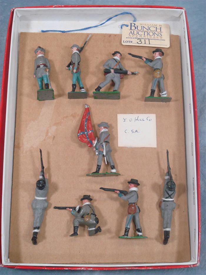 Appraisal: J Hill Civil War Lead Figures set of included all