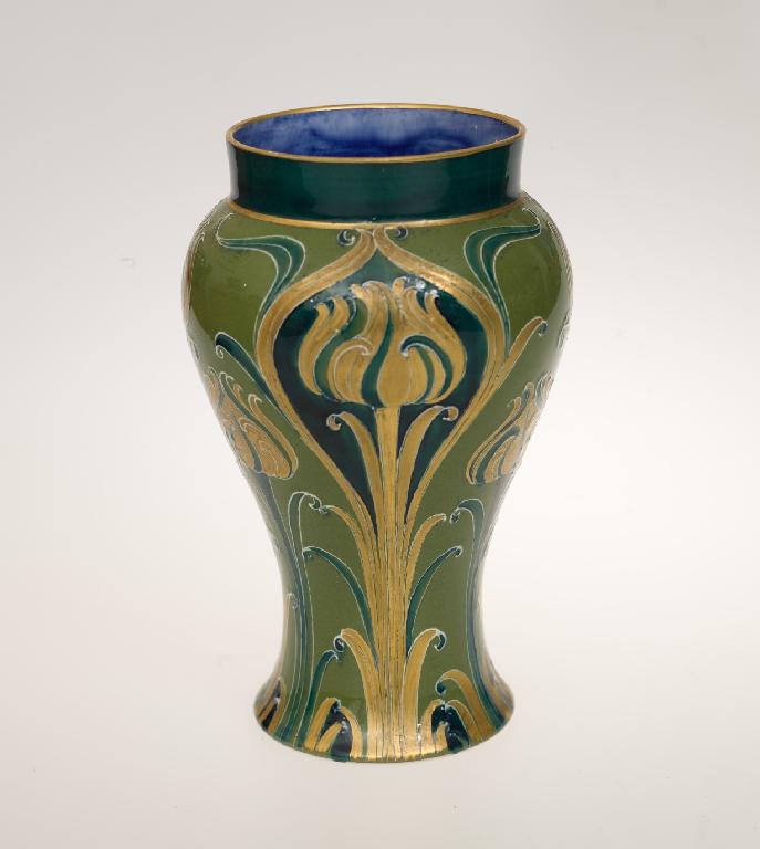 Appraisal: JAMES MACINTYRE CO FLORIAN WARE VASE DESIGNED BY WILLIAM MOORCROFT