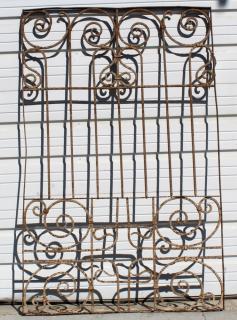 Appraisal: Iron gate panel Iron gate panel h x w