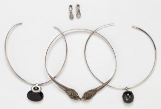 Appraisal: A Collection of Silver and Gemstone Jewelry dwts A Collection