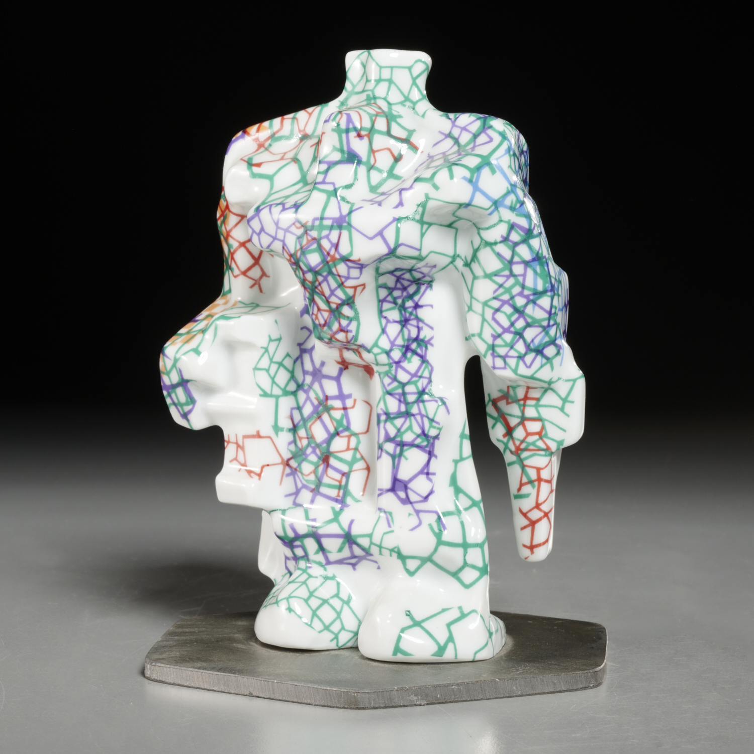 Appraisal: JESSE SMALL CERAMIC SCULPTURE Jesse Small American b Reconnoitre ceramic