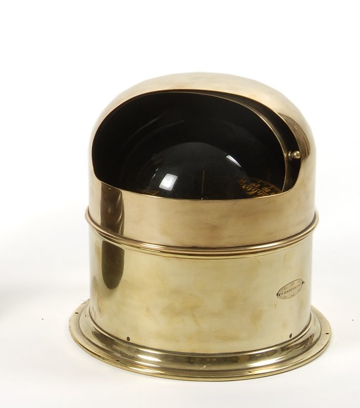 Appraisal: BRASS YACHT BINNACLE th CenturyMarked Danforth Height Diameter approximately