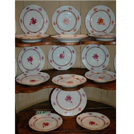 Appraisal: Set of Herend Porcelain Plates Estimate -