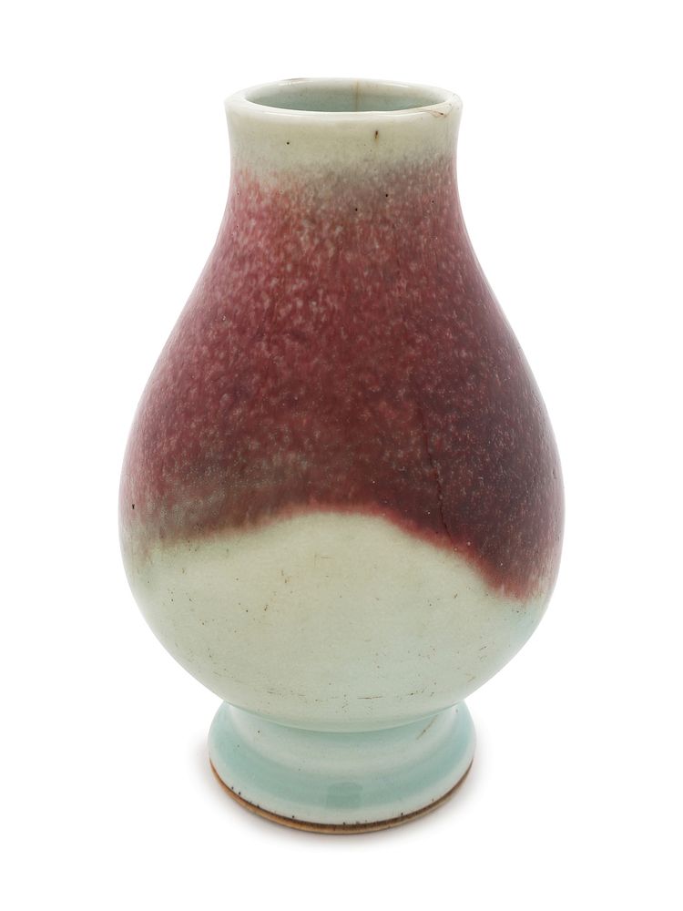 Appraisal: A Chinese Red Glazed Porcelain Bud-Form Vase Height in cm