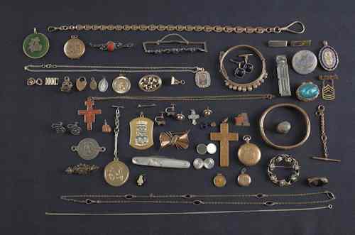 Appraisal: Group of costume jewelry gold-filled jewelry and miscellaneous items