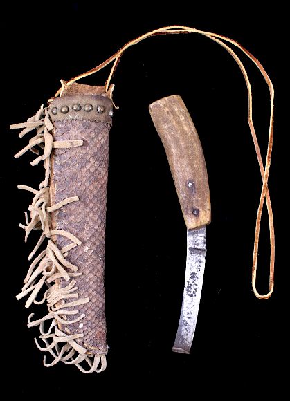 Appraisal: Snake Skin Sheath Hoof Knife For your bidding pleasure is