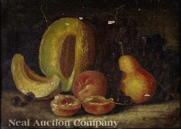 Appraisal: William Woodward American New Orleans - Still Life with Fruit