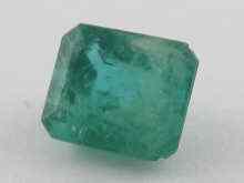 Appraisal: A loose polished emerald approx x x mm deep approx