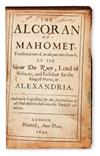 Appraisal: QUR'AN The Alcoran of Mahomet translated out of Arabique into