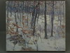 Appraisal: OOC'S- IMPRESSIONIST WINTER WOODLAND SCENE SIGNED LR R E CRANE