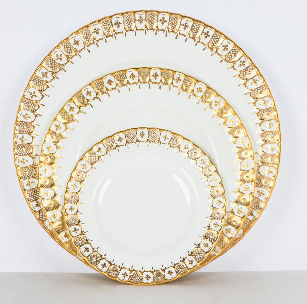 Appraisal: SET OF ROYAL CROWN DERBY PORCELAIN DINNERWAREmarked to undersides comprising