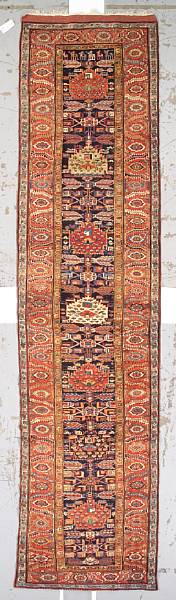 Appraisal: A Heriz runner Northwest Persia circa size approximately ft in