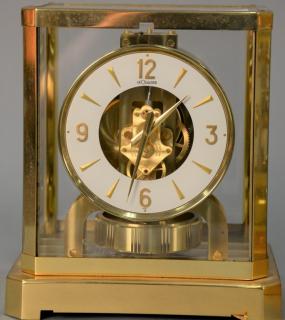 Appraisal: Le Coultre Swiss Atmos clock ht in Le Coultre Swiss