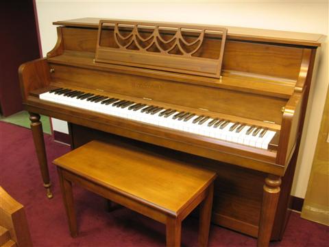 Appraisal: KAWAI CONSOLE WALNUT PIANO numbered with bench - Provenance Gordon