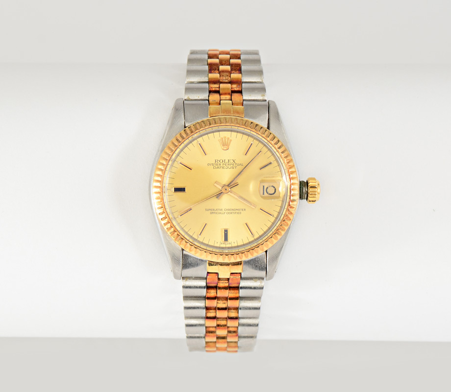 Appraisal: ESTATE ROLEX OYSTER PERPETUAL DATEJUST STAINLESS K GOLD WATCH Bracelet