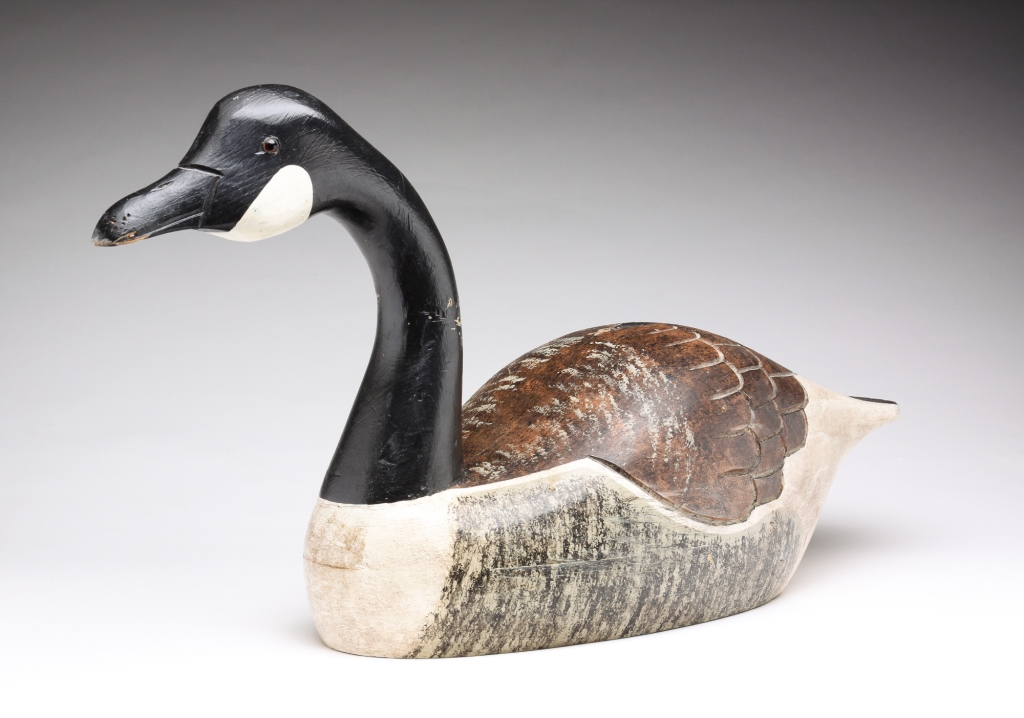 Appraisal: Mid th century Wooden decoy with original paint and glass