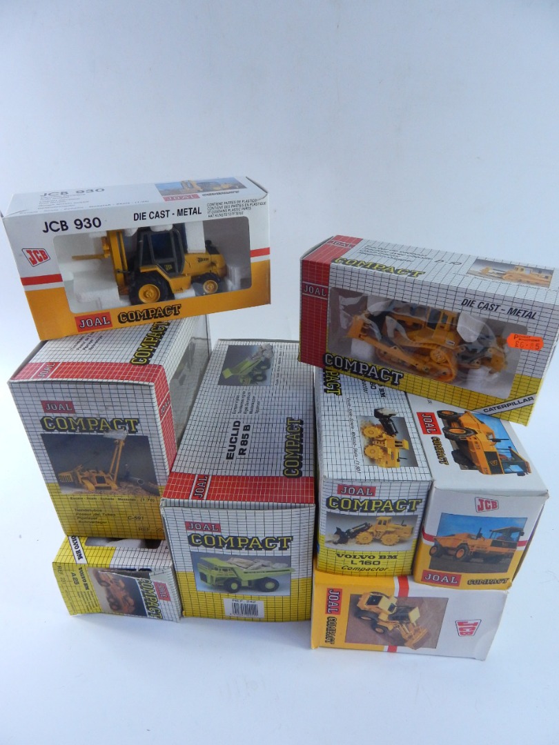 Appraisal: Joal diecast toys comprising diggers and plant equipment