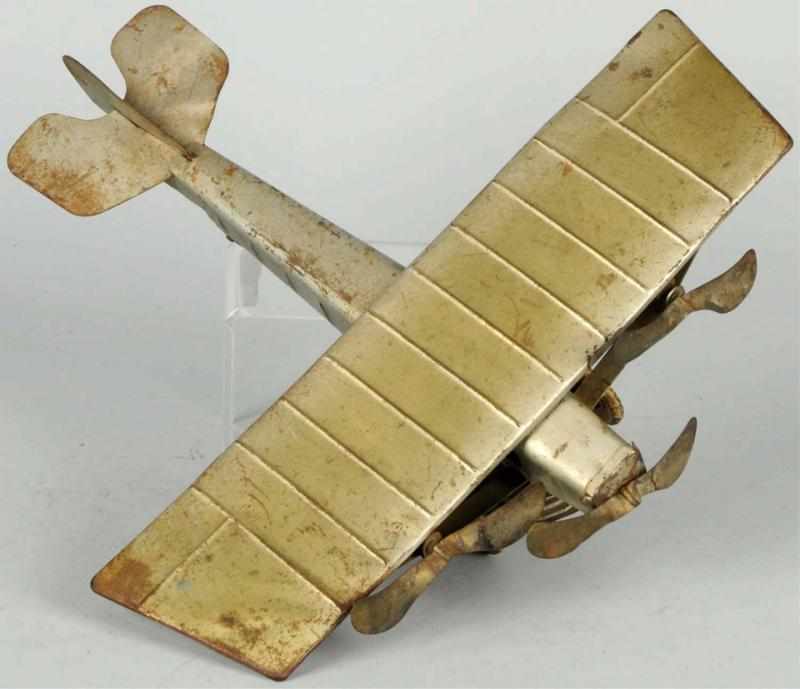 Appraisal: Pressed Steel Kingsbury Airplane Wind-Up Toy Single wing version with