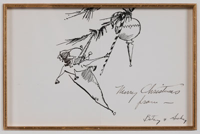 Appraisal: Andrew Wyeth Chadds Ford Pennsylvania Maine - Christmas Card relief