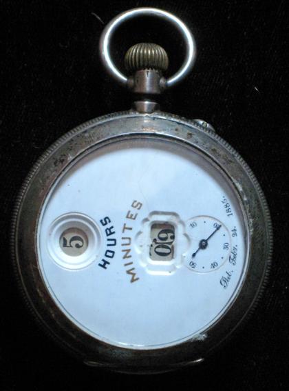 Appraisal: Silver case open face pocket watchautomatic watch co late th