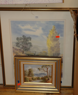 Appraisal: TWO WORKS INCLUDING SHIRLEY WINSPEAR WATERCOLOUR