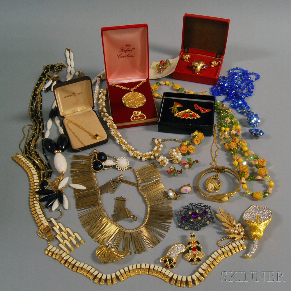 Appraisal: Group of Assorted Costume Jewelry including a Swarovski Christmas stocking