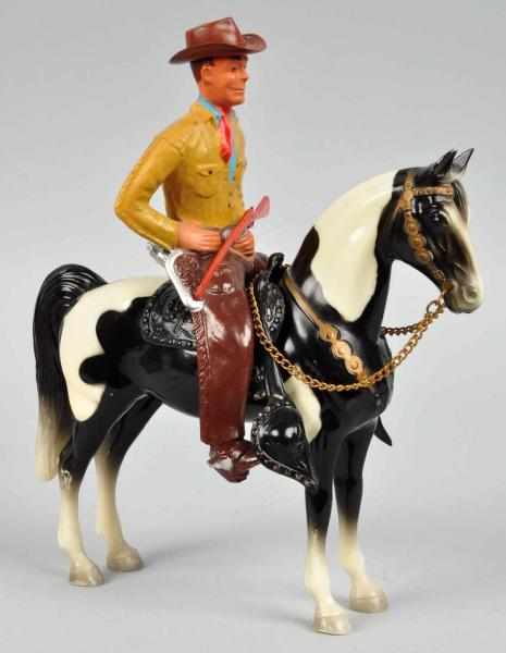 Appraisal: Plastic Breyer Cowboy Riding Horse Figure Description Cowboy is missing